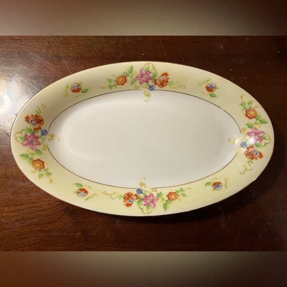 RARE Small Eschenbach Baronet style Bavarian China Pattern Floral Platter/Bowl - Picture 3 of 11